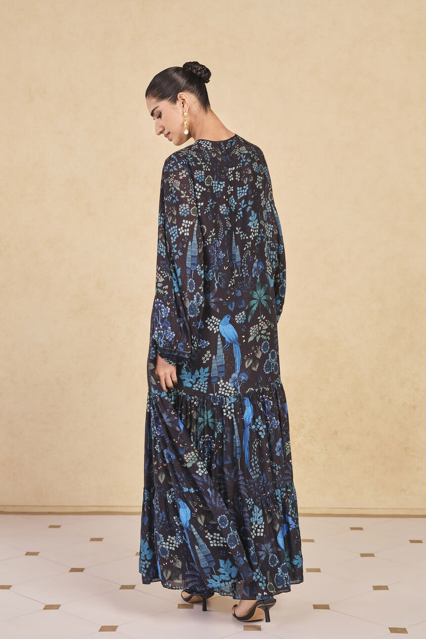 Avis Printed Kaftan - Blue, Blue, image 2